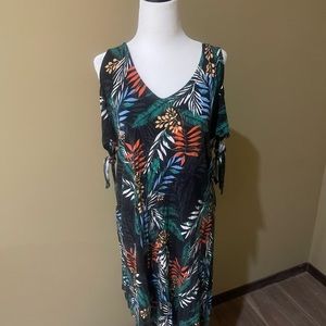Maurices cold shoulder floral dress